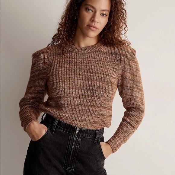 Madewell NEW Space-Dyed Prentiss Pullover Sweater Autumn s - Picture 1 of 10